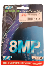 Thumbnail for Ariko TVI VIDEO-/ VOEDINGSBALUN & AUDIO 8MP - Met 8P8C (RJ45) connector en BNC / met voeding en audiokabels - BNC to LAN - PAAR