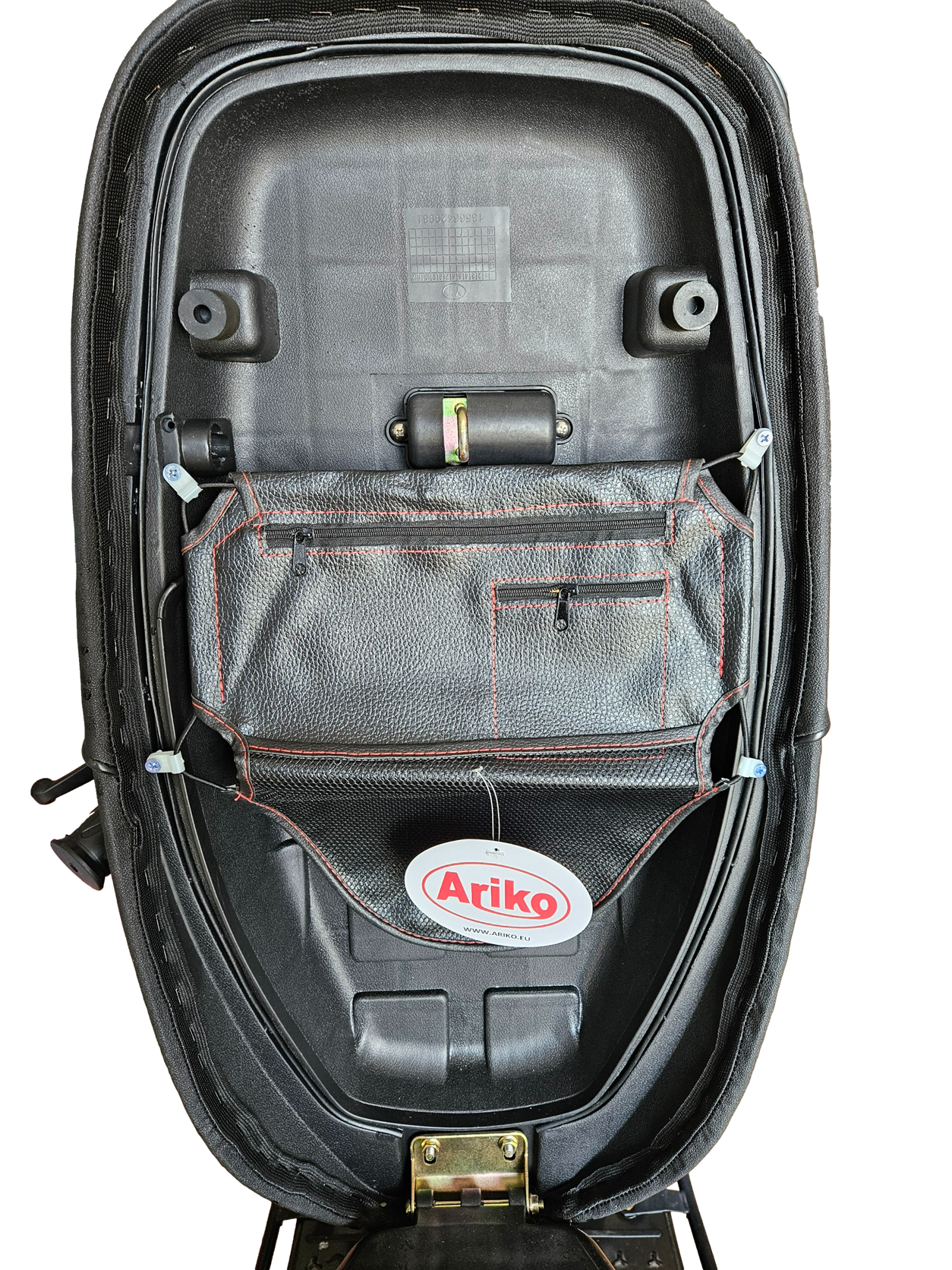 Ariko XL Buddyseat Organizer - Opbergnet Voor Scooter En Motor - 2 Ritszakken En 1 Net - Dubbel Gestikt - Makkelijk Te Installeren - 30 x 27 cm