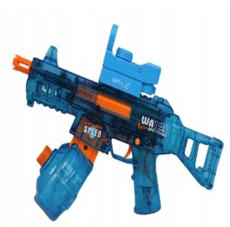 Ariko Elektrisch Waterpistool Met Accu - 10 Meter Bereik - Licht En Geluidseffecten - 350ml Tank - Blauw