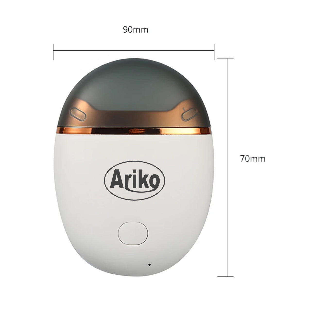 Ariko Elektrische Nagelknipper - Oplaadbaar 120 Minuten Stil 10db - Afvalbakje - Geschikt voor Volwassenen, Kinderen en Baby's - WIT