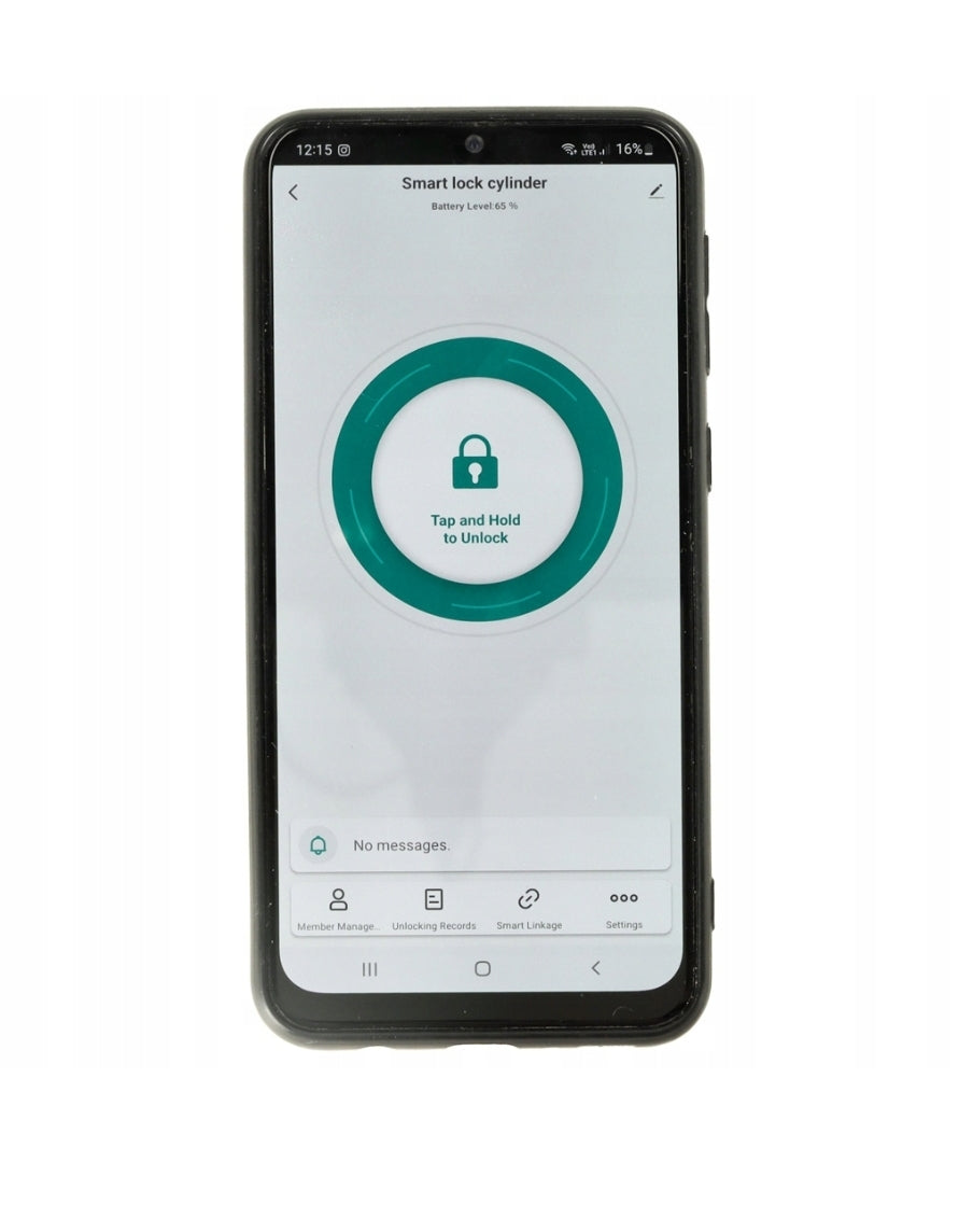 Ariko Elektronische Smart Deurcilinder - App - Vingerprint - Smart Tag - Bluetooth - met noodsleutel - Op Afstand te Openen - 2 x 30mm - 60 mm
