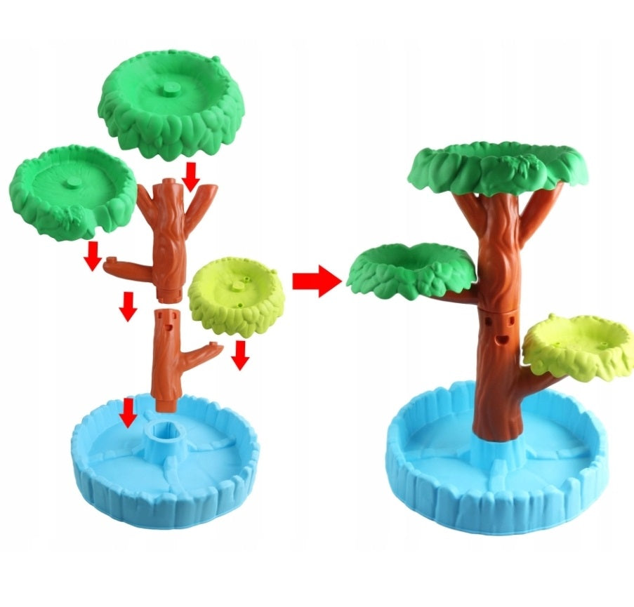 Ariko XXL Speelgoedboom voor water en zand - Zandbak, Watertafel, 4 verdiepingen, Makkelijk Schoonmaken, 16 delig.