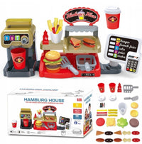 Thumbnail for Ariko Hamburger - Fast food - 32 delige - Werkende Drankendispenser - Pinautomaat Met Geluid - Inclusief Batterijen - Rood