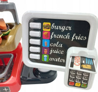 Thumbnail for Ariko Hamburger - Fast food - 32 delige - Werkende Drankendispenser - Pinautomaat Met Geluid - Inclusief Batterijen - Rood