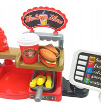 Thumbnail for Ariko Hamburger - Fast food - 32 delige - Werkende Drankendispenser - Pinautomaat Met Geluid - Inclusief Batterijen - Rood