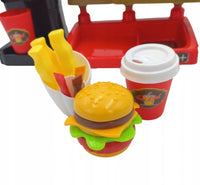 Thumbnail for Ariko Hamburger - Fast food - 32 delige - Werkende Drankendispenser - Pinautomaat Met Geluid - Inclusief Batterijen - Rood