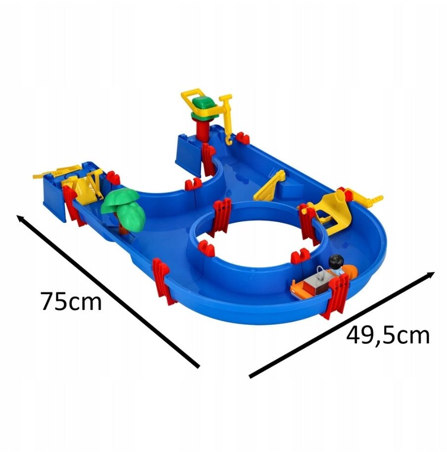 Ariko Waterpark Tuinspeelgoed - Waterbaan - 39-Delig - Met Kraan, Boot, Poppetje En Nog Veel Meer - Multikleurig