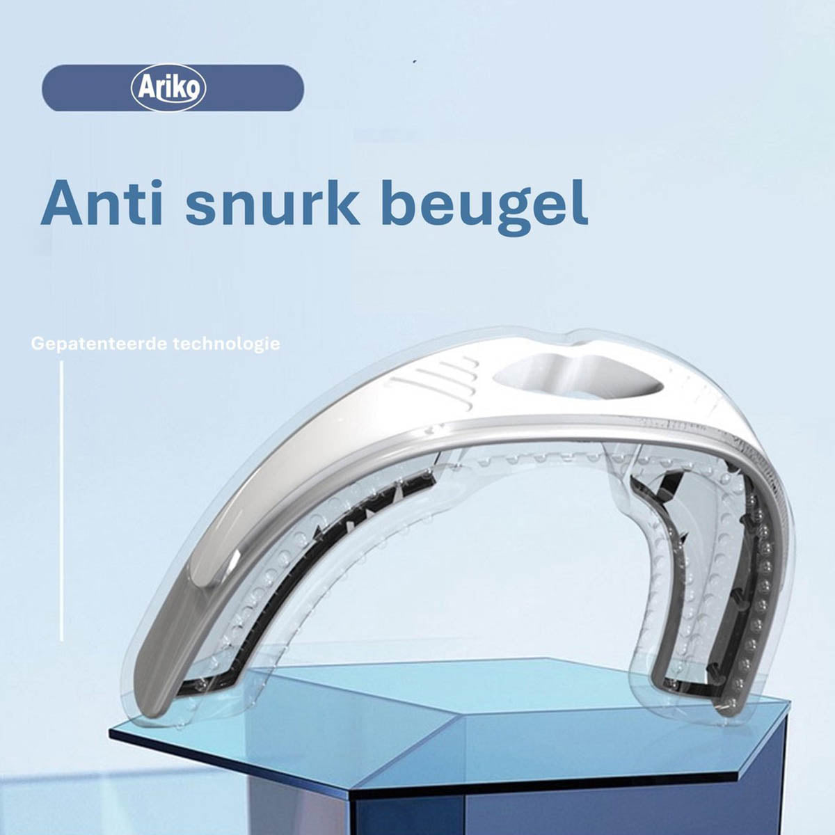 Ariko Embout anti-ronflement - Prise parfaite | Blanc | La solution la plus simple pour arrêter de ronfler | Embout anti-ronflement | Protège-dents anti-ronflement | Plus de ronflement | apnée | Dispositif de repositionnement mandibulaire - ARM