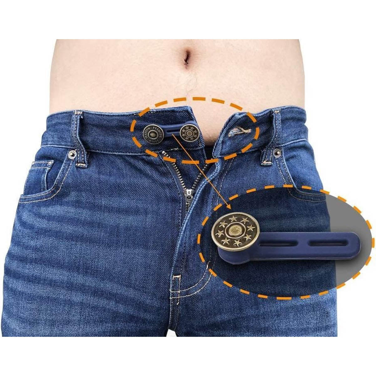 Bouton d'extension de jeans 3 pièces - 5 cm - rallonge de bouton - bou –  Ariko